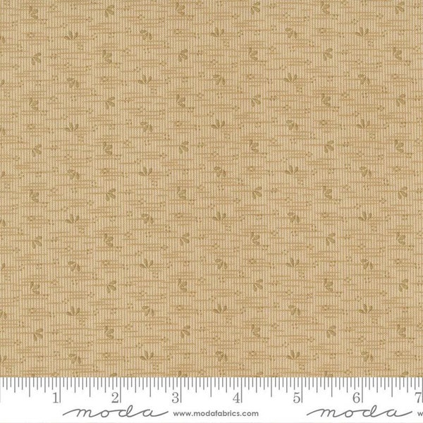 Fluttering Leaves - Tan (Beechwood) by Kansas Troubles from Moda - Sold by the half yard and yard