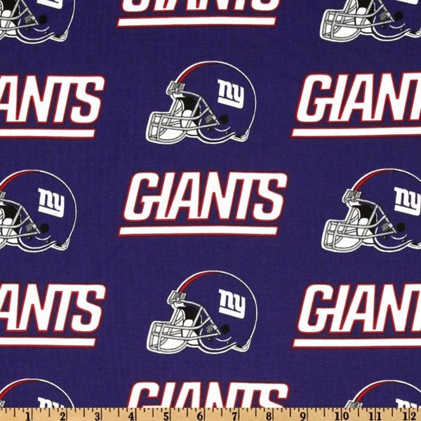 NY Giants officially licensed fabric by Fabric Traditions - sold by the half yard and yard