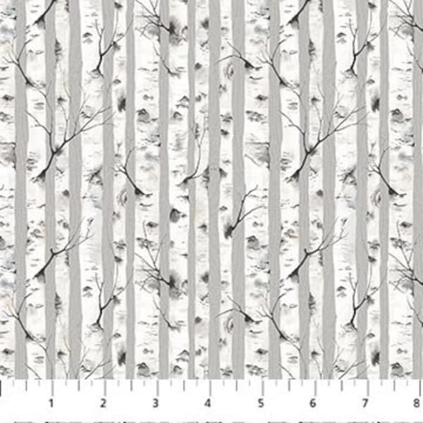 Birch Trees fabric by Northcott (Woodland Adventures collection)- sold by the half yard and yard