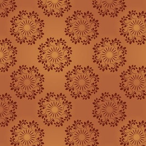 Ginger Mandela fabric by Marcus Fabrics (Autumn Waltz collection) - sold by the half yard and yard