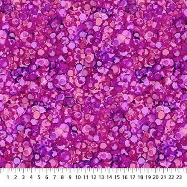 Purple & Pink Ink Blotch fabric by Northcott (Modern Love collection) - sold by the half-yard and full yard