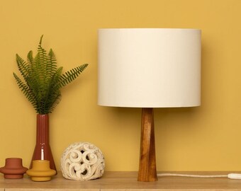 Table Lamp DISTORTION | Wood Table Lamp | Bedside Lamp | Wooden Lamp|Wood Base Lamp| Decorative Lamp|Wood Lamp|Wood Lampshade |Beech |Walnut