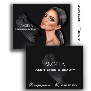 business card design, flyer design, price list design, cartoon business card