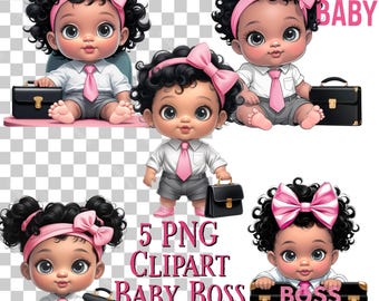 Baby Boss Girl 5 PNG Clipart, Cute Baby Boss Digital Download, Girl Clipart for Sublimation,Birthday,Invitation,Crafts,Boss Baby Party