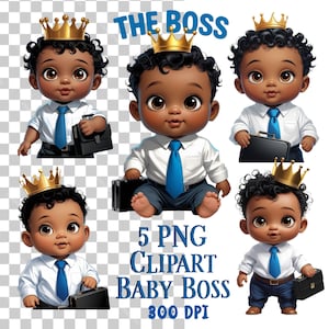 Le patron bébé PNG, Clipart bébé patron mignon, Sublimation pour tout-petit patron, conception de chemise d'anniversaire de bébé, téléchargement numérique drôle de bébé, anniversaire de bébé de patron