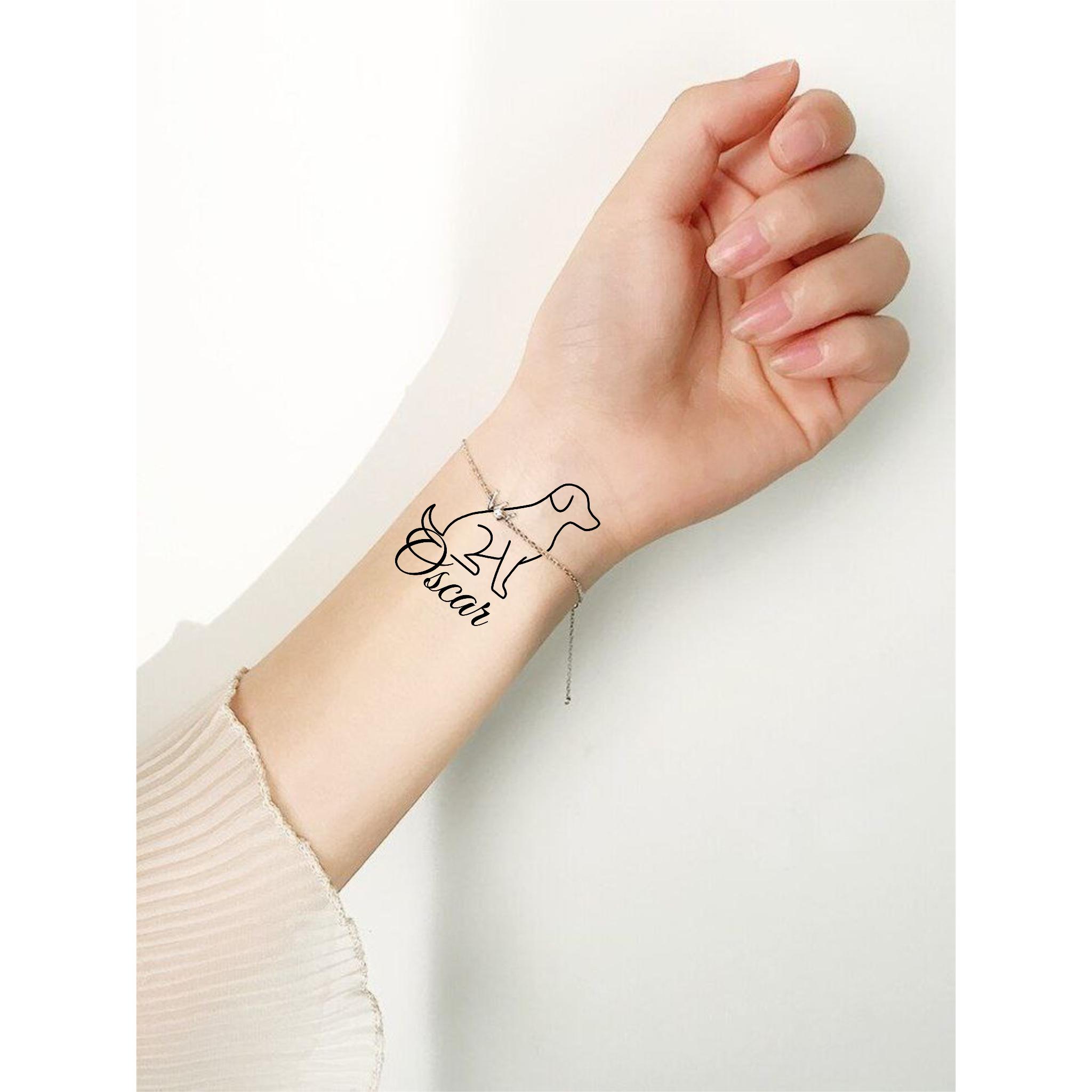 Pet name tattoo - Etsy België, image size:2048x2048
