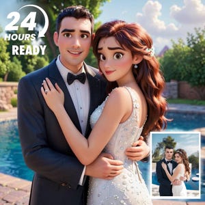 3D-Animation, Benutzerdefiniertes Porträt, Valentinstag Geschenk, Cartoon Familie, Benutzerdefiniertes digitales Porträt, Pixar Style Portrait, Familiengeschenk, Geburtstagsgeschenk