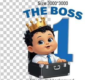 The Baby Boss 1 PNG, Cute Boss Baby Clipart, Baby Birthday Shirt Design, Funny Baby Digital Download, Toddler Boss Sublimation,Baby Boss PNG