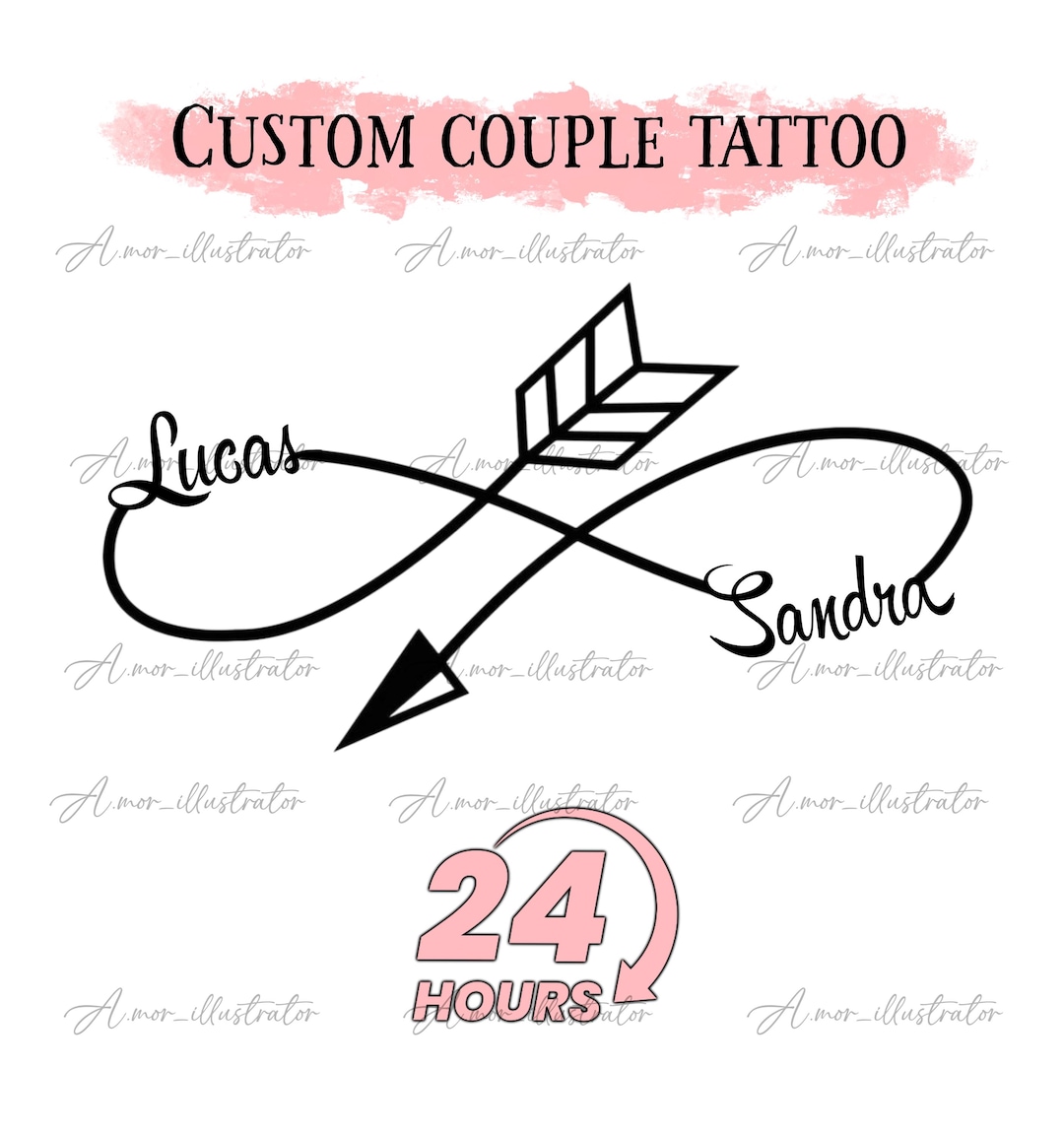 Custom Couple Tattoo Couple Infinity Tattoo Forever Together Tattoo custom-couple-tattoo-couple-infinity-tattoo-forever-together-tattoo
