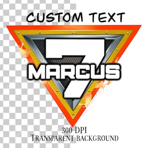 Logo Monster Truck personnalisé PNG, Clipart anniversaire personnalisé, signe Monster Truck, conception de texte modifiable, décoration de chambre d'enfant, camion imprimable