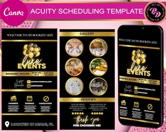 Acuity Schedule Template, DIY Acuity Template, Squarespace Template, Acuity Template, Acuity Scheduling Site, Acuity Site Template, Booking