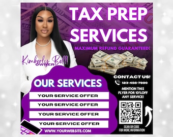 DIY Tax Season Flyer, Tax Services. Tax Preparation Flyer, Tax and Credit Repair Flyer, Social Media Flyer , Flyer , Tax Flyer , Tax Season