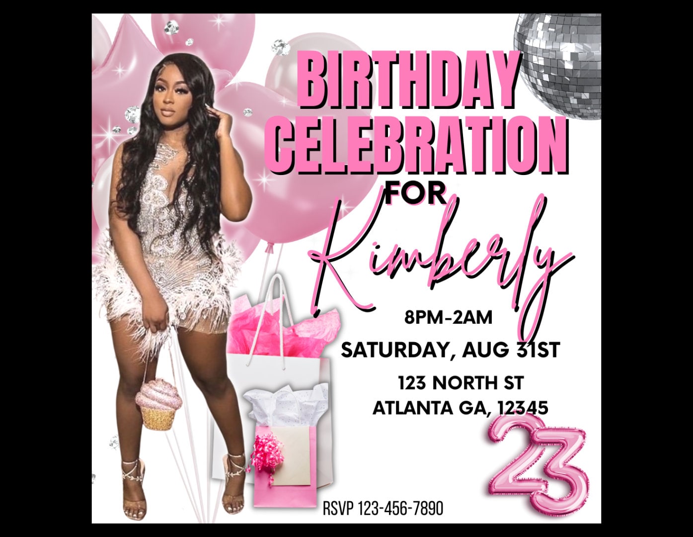 Birthday Party Flyer, Birthday Celebration Flyer, Birthday Invitation, Birthday Invite, Birthday Dinner, Birthday Template, CEO birthday