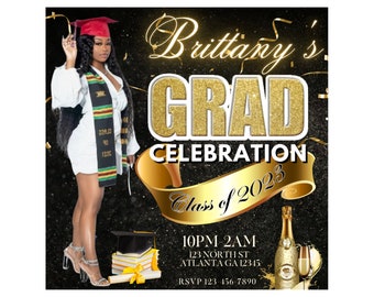 Graduation Party Flyer, Grad Party Flyer, Graduation Party Invitation, Graduation Party Invite, Graduation Flyer, Graduation Party, Editable