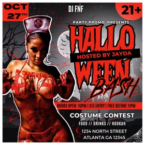 Halloween Flyer, Party Flyer, Event Flyer, Club Flyer Template, Night Club Flyer, Ladies Night Flyer, Bar Flyer, Friday Night Flyer