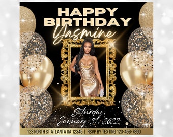Birthday Party Flyer, Birthday Celebration Flyer, Birthday Invitation, Birthday Invite, Birthday Dinner, Birthday Template, CEO birthday