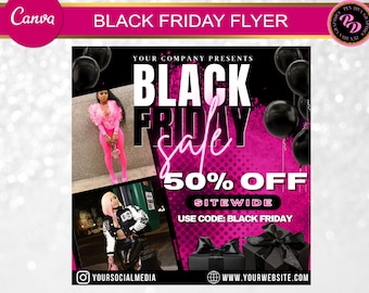 Black Friday Template, Black Friday Flyer, Boutique Flyer, Flash Sale Flyer, Boutique Sale Flyer, Social Media Flyer, Flyer Template
