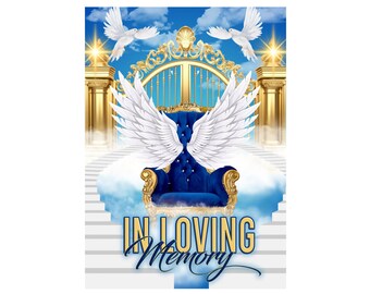 Memorial Funeral Announcement Flyer, Funeral Announcement Template, Funeral  Invitation, Rest In Peace Editable Flyer Editable Custom