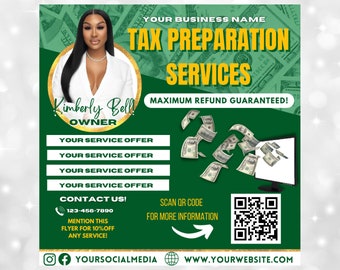 DIY Tax Season Flyer, Tax Services. Tax Preparation Flyer, Tax and Credit Repair Flyer, Social Media Flyer , Flyer , Tax Flyer , Tax Season