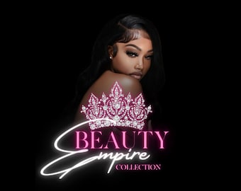 Glam Logo, Neon Logo, Pink Logo,  Hair Logo, Lash Logo, Boutique Logo, Logo Template, Editable, Canva Logo, Beauty Logo, Hairstylist Logo