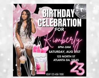 Birthday Party Flyer, Birthday Celebration Flyer, Birthday Invitation, Birthday Invite, Birthday Dinner, Birthday Template, CEO birthday
