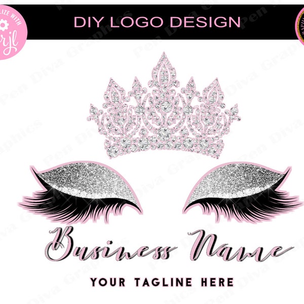 Lashes Logo Logo, Eyelash Logo Design, Lash Tech Logo, Microblading Logo, Makeup Logo, Eyelash, Lash Technician, Logo, Logo Design