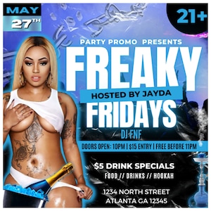 Club Flyer, Party Flyer, Event Flyer, Club Flyer Template, Night Club Flyer, Ladies Night Flyer, Bar Flyer, Friday Night Flyer, Club DJ