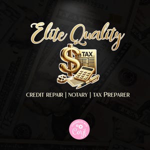 Tax Preparer Logo, Tax Prep Logo, Credit Repair Logo, Credit Service Logo, Tax Service Logo, Tax Logo, Credit Logo, Tax Logo Design, DIY