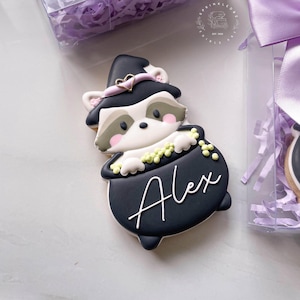 Raccoon in Cauldron Cookie Cutter