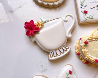 Vintage Floral Teacup Cookie Cutter