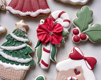 Floral Candy Cane Cookie Cutter