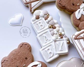 Baby Blocks with Balloons Cookie Cutter