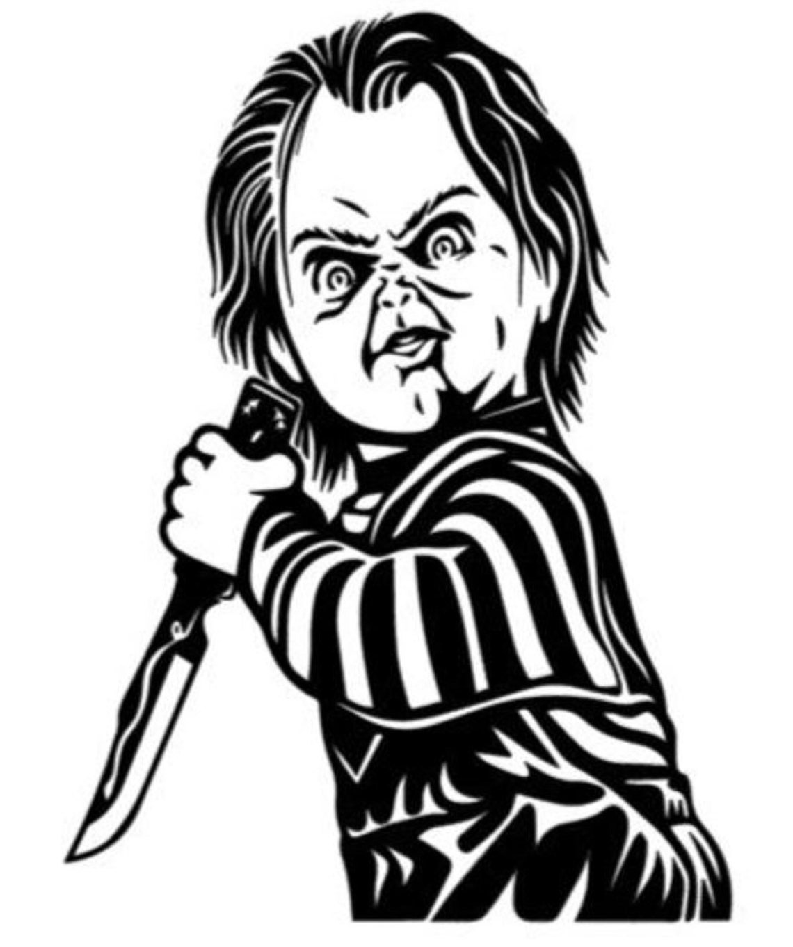 Chucky Stencil