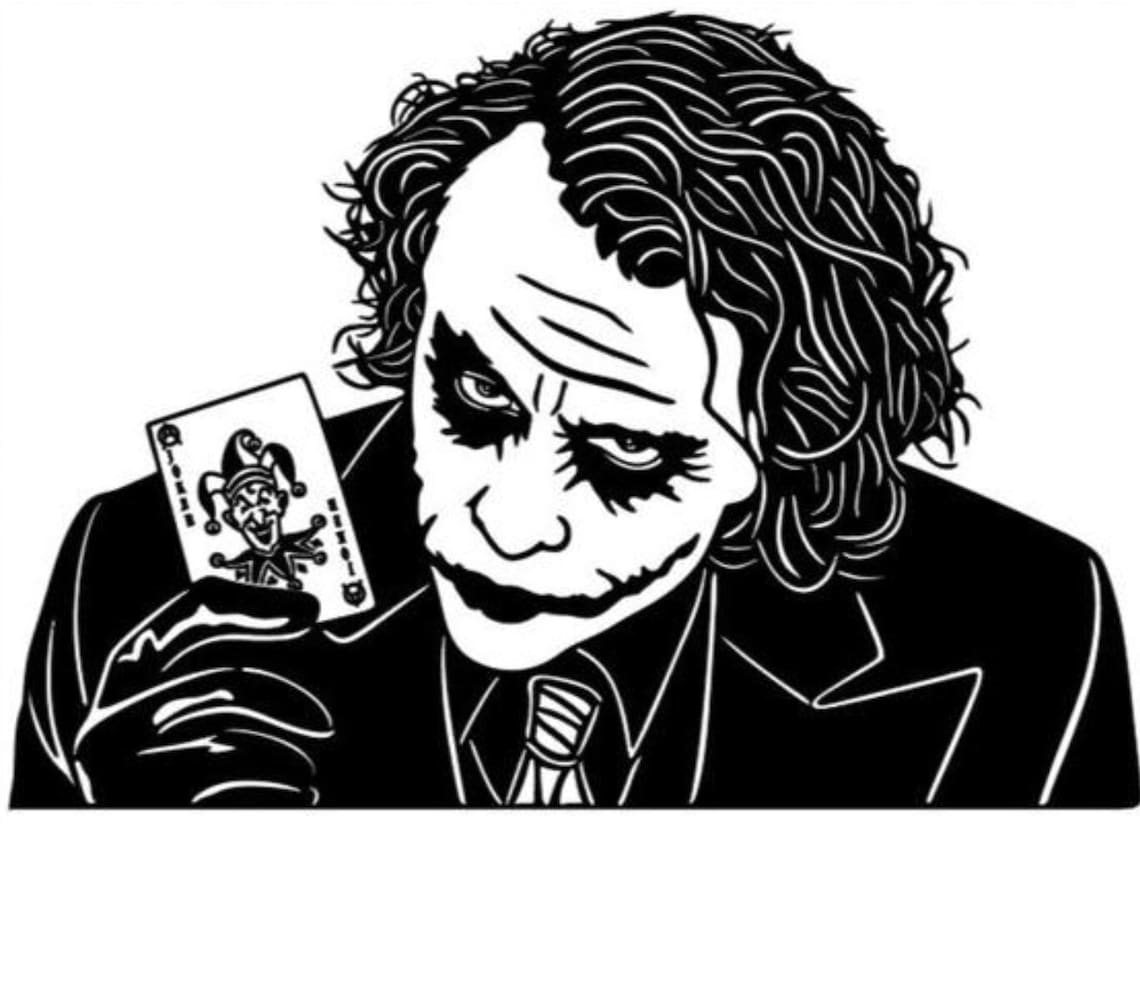 Joker vinyl wall art decal sticker Custom wall decor Etsy