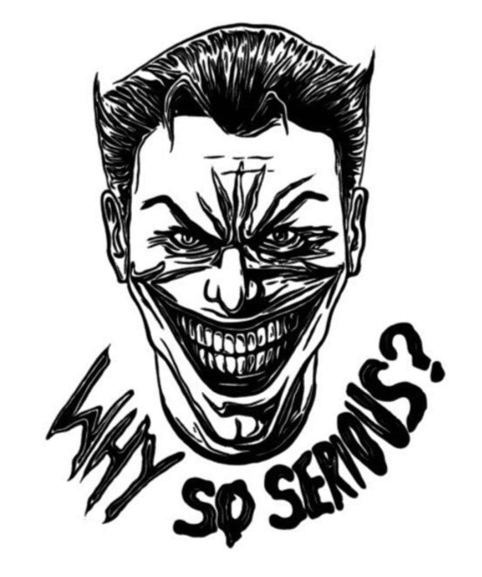 Joker Why So Serious vinyl wall art decal sticker Custom Etsy