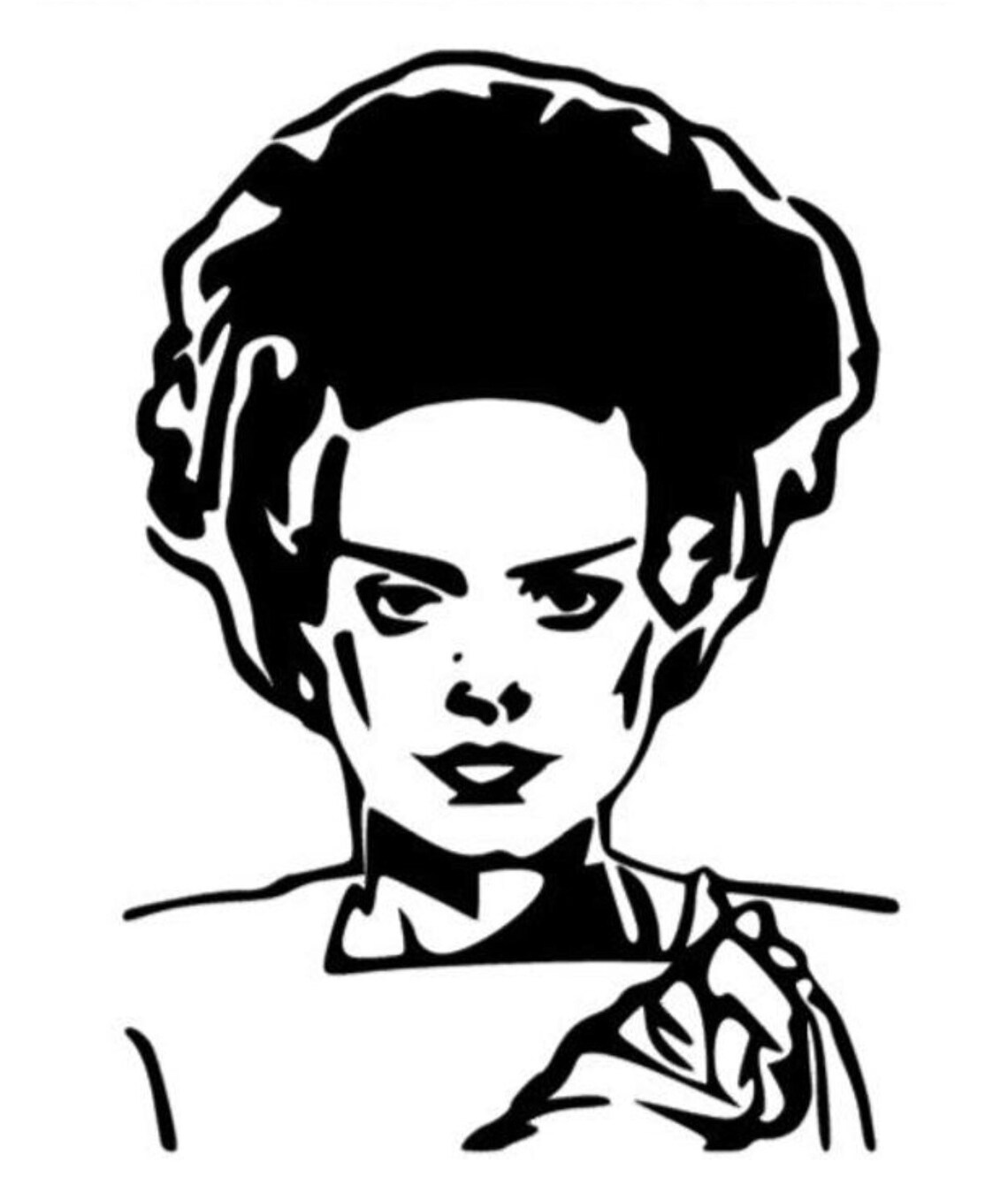 Bride of Frankenstein vinyl wall art decal sticker Custom Etsy