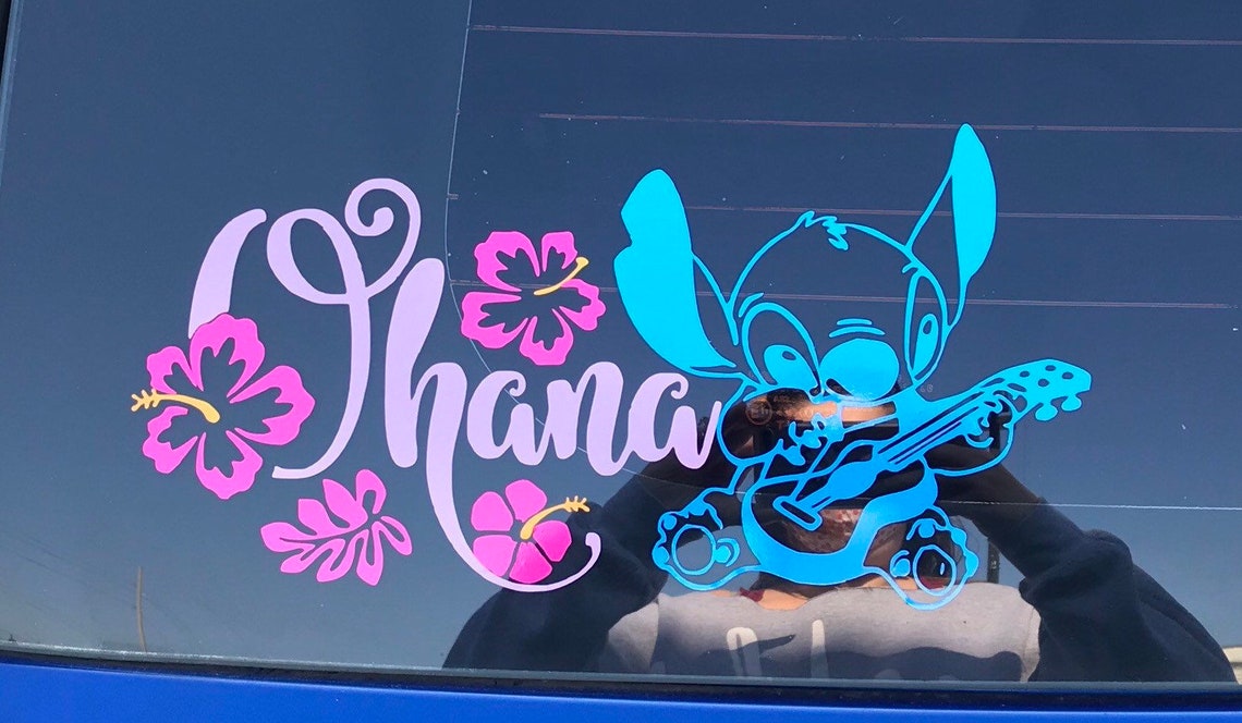 Stitch OHANA car decal Etsy