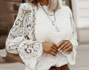 beautiful lace blouses