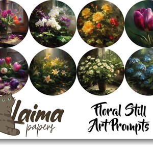 AI Professional Midjourney Prompt HQ Floral Still Art, Midjourney AI Art, Tested and Customizable, Best Midjourney Prompt