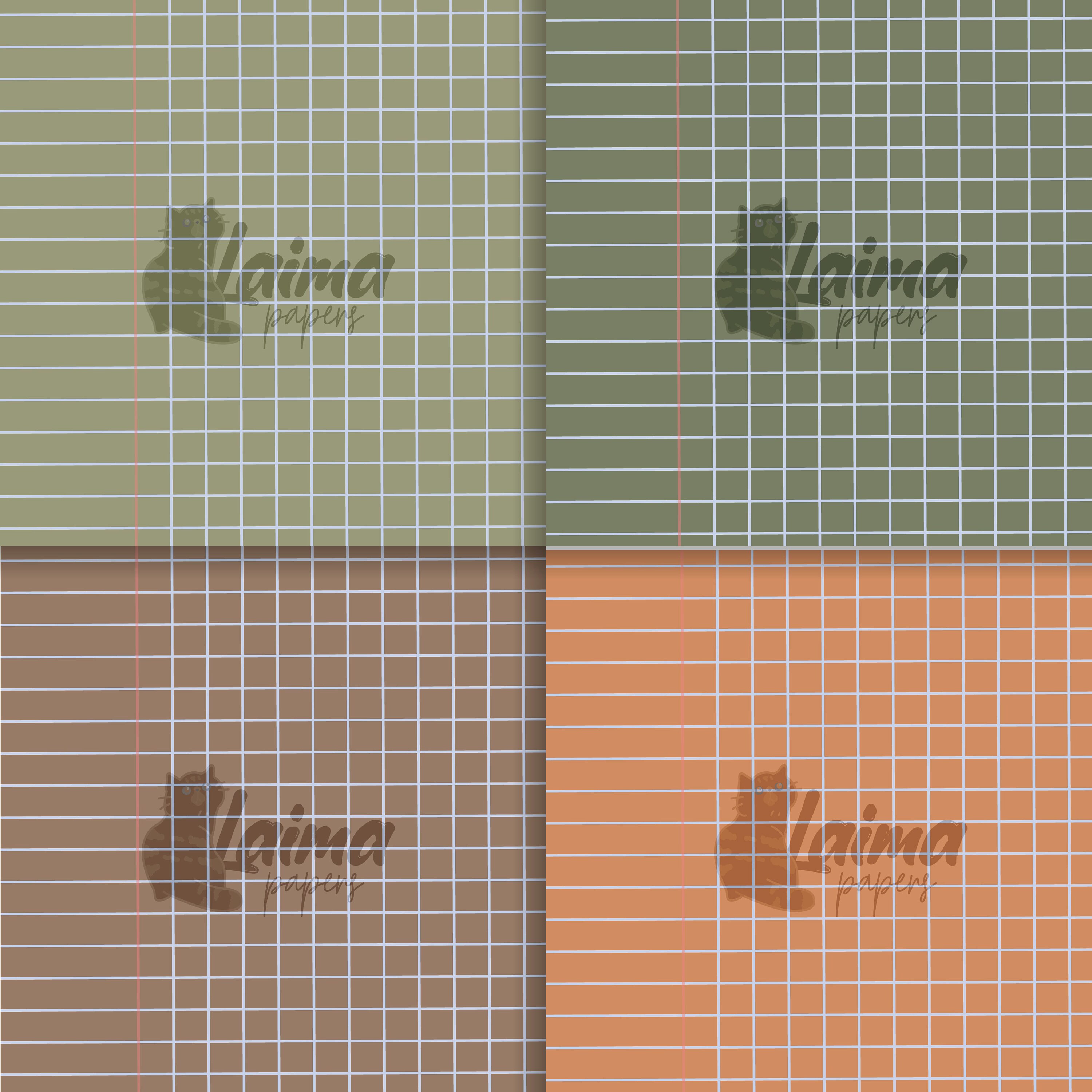 Notebook Paper Digital Paper Printable Notebook Paper in Digital Format, Back to School Stationery ...