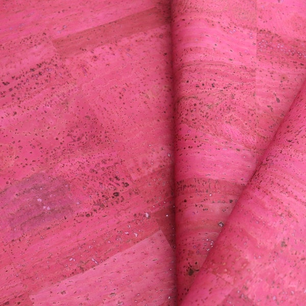 Cork Fabric Sheet -  Pretty In Pink