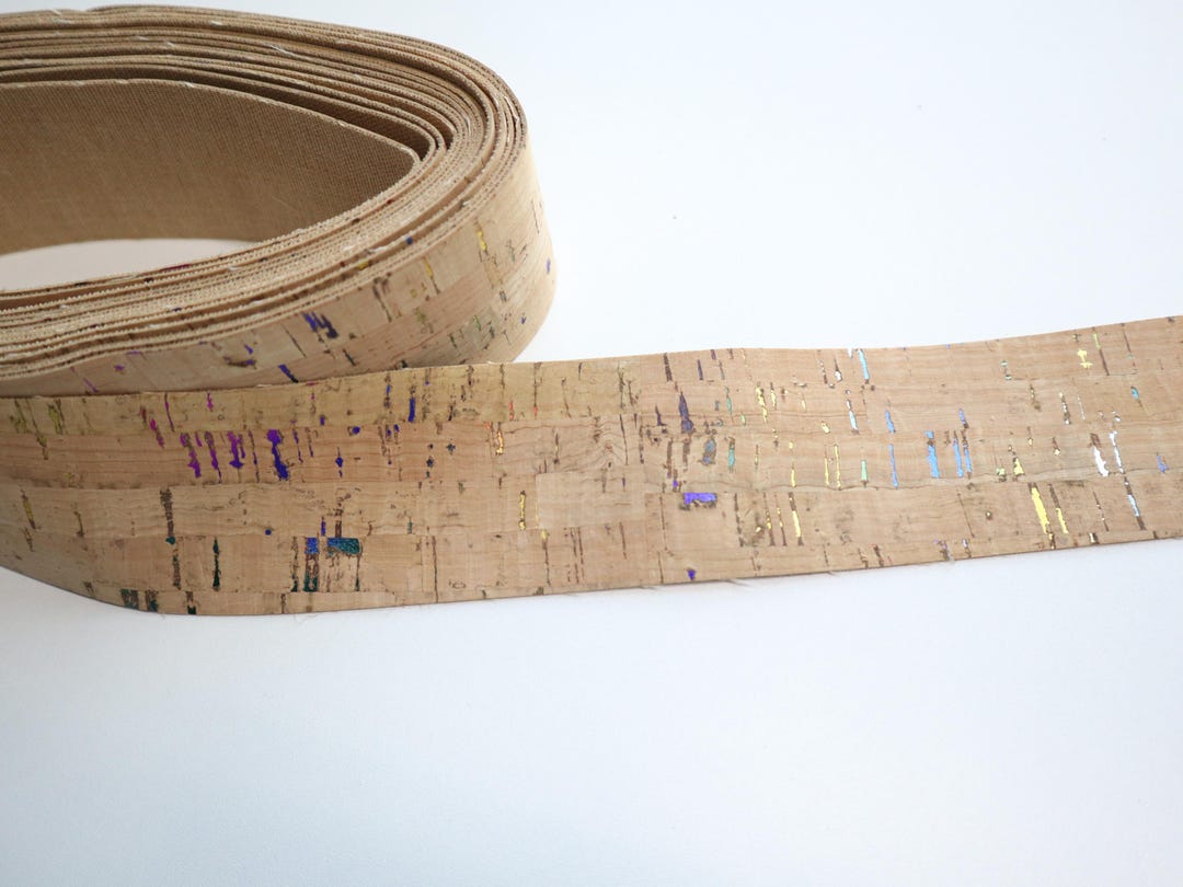 Cork Ribbon by the Yard - Biscotti Rainbow - Etsy