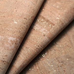 Cork Fabric Sheet - Gilded Grain