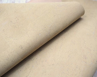 Cork Fabric Sheet- Sand