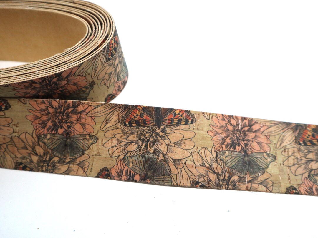 Cork Ribbon by the Yard - Vintage Butterfly - Etsy