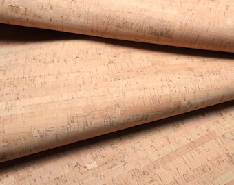 Cork Fabric Sheet - Rustic Natural