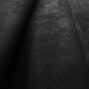 Cork Fabric Roll - Black
