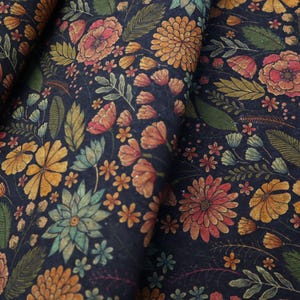 Cork Fabric Roll - Vintage Floral