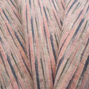 Cork Fabric Sheet - Pink Sands