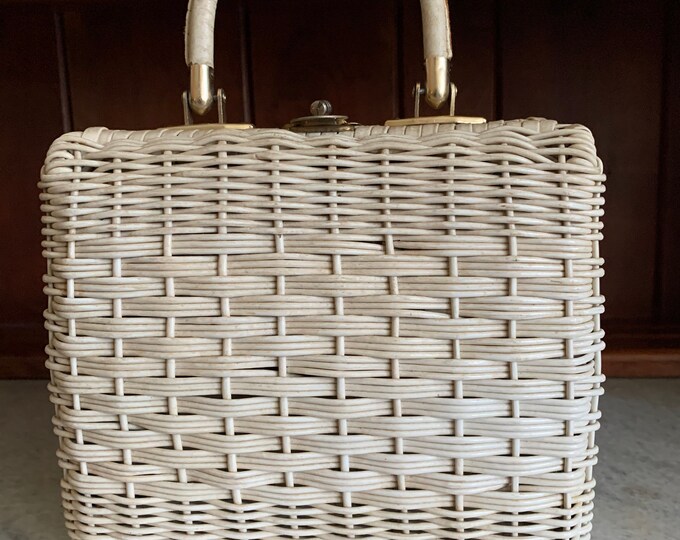 Vintage Basket Handbag Vintage Basket Purse Made in British Etsy